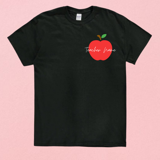 Custom Teacher Shirt (Black)